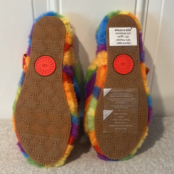 NWOT Rainbow UGG Uggs Sandal w/ Ankle strap. Gay Pride Rainbow 🌈 Woman’s Size 6 - Picture 5 of 7